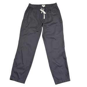 Pact Mens Daily Twill Pants Grey Large Organic Cotton Elastic Waist Minimalist